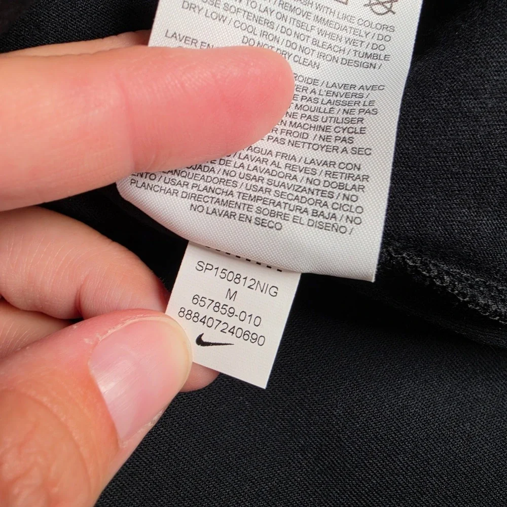 Nike Tech Fleece Full Zip Hoodie Women Medium Black Jacket 657859-010